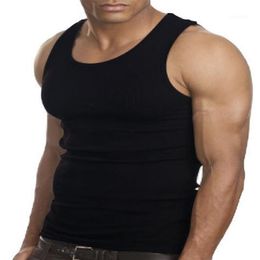 Whole- Muscle Men Top Quality 100 Cotton A Shirt Wife Beater Ribbed Tank Top1235U