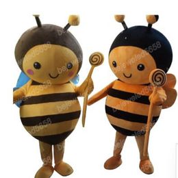 High Quality Bee Mascot Clothing walking cartoon Apparel Halloween Christmas Birthday party