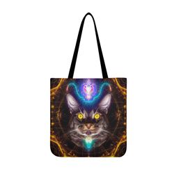 diy Cloth Tote Bags custom men women Cloth Bags clutch bags totes lady backpack professional cool cat fashion Versatile personalized couple gifts unique 29397