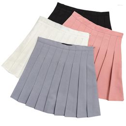 Skirts Summer Women College Style Short Y2k Black/White Sexy High Waist Pleated Mini Skirt Female Korean Fashion A-Line Faldas