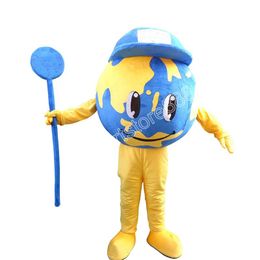 Adult size The Earth Mascot Costume Carnival performance apparel Full Body Props Outfit Plush costume