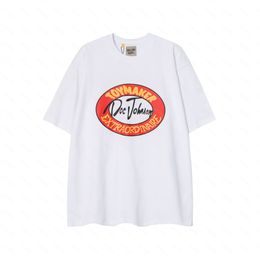 Galleries DEPT Harajuku 23SS Spring Vintage Washed gold stamp PLUG Letters Printed Logo T Shirt Loose Oversized Hip Hop Unisex Short Sleeve Tees BDN