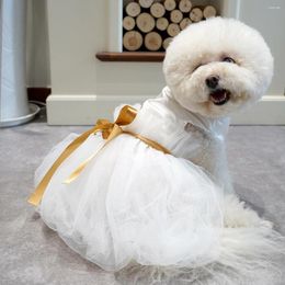 Dog Apparel Pet Wedding Dress Cat Clothes Dresses For Small Dogs Puppy