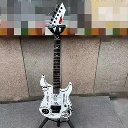 Meta lli. -ca K .H-2 Oui-ja Electric Guitar - White fREE SHIP