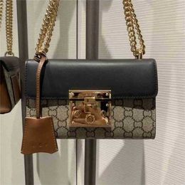 50% off clearance sale handbag classic PVC printed padlock chain YJOE 9RMR 0KUJ model 258