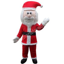 Adult size Santa Claus Mascot Costume Carnival performance apparel Full Body Props Outfit Plush costume