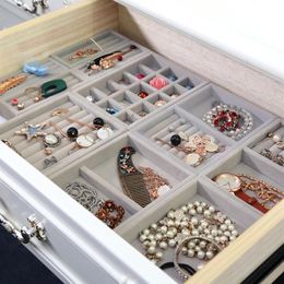 Home DIY Drawer Stuff Divider Finishing Box Jewelry Storage Cabinet Jewellery Drawer Organizer Fit Most Room Space290P