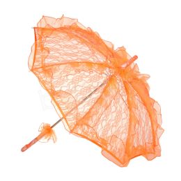 Classic Bridal Lace Umbrella 11colors Elegant Wedding Parasol Lace Craft Umbrella For Show Party Decoration Photo Props Umbrellas