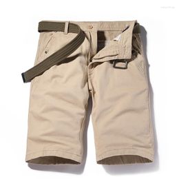 Men's Shorts Men Straight Summer Cotton Knee Length Smart Chinos Vintage Bermuda Masculina Plus Size