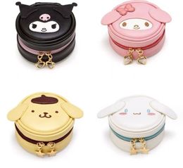 Kawaii Melody Cinnamo Roll PU Earphone Storage Bag - Soft and Cute Bat Girl accessories (10x10*5cm)