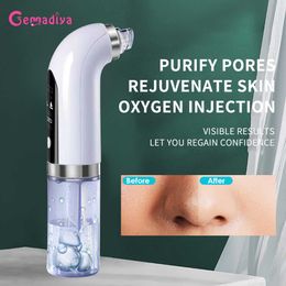 Face Care Devices Electric Small Bubble Blackhead Remover Usb Rechargeable Water Cycle Pore Acne Pimple Removal Vacuum Suction Facial Cleaner Tool 230915