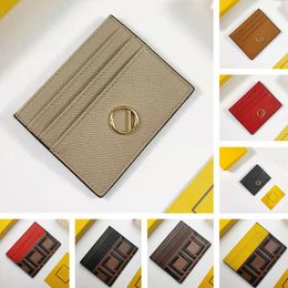 Luxury wallet Designer card holder for women and men Fashion calf leather hand-painted pattern mini card bag mini wallet with box