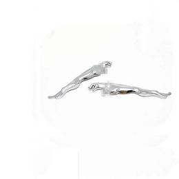 1 pair Jaguar 3D logo car Metal Decal Side Wing Sticker Rear Badge Trunk Emblem316H