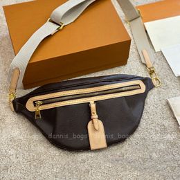 Woman Crossbody Bags Designer Man Waist Chest Bag Fashion Bumbag Pocket High Qulaity Discoloured Leather Ladies Cross Body