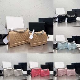 Can Women Designer Chain Shoulder Bags Woc Classic Lattice Designer Bag Lady Luxurys HandBag Trend Sheepskin Thick Chain Crossbody Bags Purse 230301