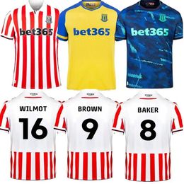 23/24 Stoke City MIKEL CAMPBELL soccer jerseys SMITH FLETCHER POWELL BROWN CLUCAS home Kits 2023 2024 Lewis Baker Baker men kids kit Football Shirts Uniforms set