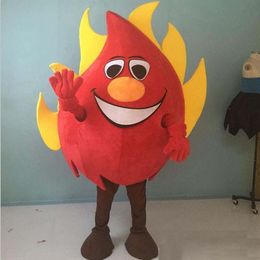 Halloween flame Mascot Costume High Quality Customise Cartoon fire Anime theme character Carnival dults Birthday Party Fancy Outfi2372