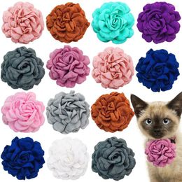 Dog Apparel 20/30/50PCS Retro Pet Collar Accessories Bow Ties Demure Cool Grooming Flower Bowtie Slidable For Supplies