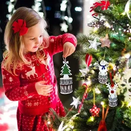 Suporte de dinheiro exclusivo de natal, clipe de dinheiro fofo exclusivo de madeira, decorações de árvore de natal, presentes para crianças 915