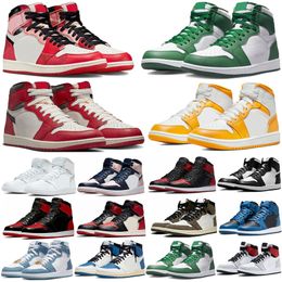 1s Basketball Shoes for Men Women Jumpman 1 Sports Sneakers Black White University Blue Lost and Found UNC Toe Washed Black Lucky Green OG Womens Mens Trainers J1