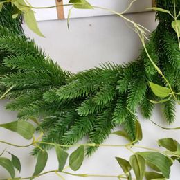 Decorative Flowers Long Lasting Faux Pine Branch 30 Realistic Artificial Branches For Diy Christmas Wreaths Home Decor Reusable Green
