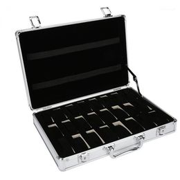 24 Grid Aluminium Suitcase Case Display Storage Box Watch Storage Box Case Watch Bracket Clock Clock1185Y