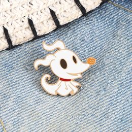 Pins Brooches Halloween Party Enamel Brooches for Women Men Cute Ghost Pins Badges Cartoon Spooky Pet Clothes Pin Kids Backpacks Jewelry Gifts 230915