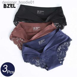 Womens Panties Womens Panties BZEL 3Pcslot Seamless Women Hollow Out Panties Set Underwear Comfort Lace Briefs Low Rise Female Sport Panty Soft Lady Lingerie 230325