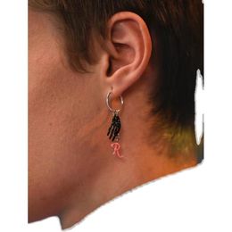 21SS raf Simons Ghost claw R letter Fashion Dangle Earrings men and women Hip hop street style fashion accessories291m