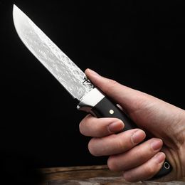 GB G1500 Survival Straight knife Titanium Coated Drop Point Blade Outdoor Camping Hiking Hunting Tactical Knives With Kydex keenness