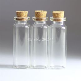 Whole- 100 15ml Mason Jar Glass Bottles Vials Jars With Cork Stopper Decorative Corked Tiny Mini Liquid Bottle kitchen supplie148m
