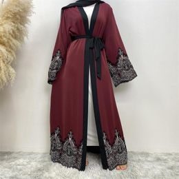 Ethnic Clothing Kaftan Abayas Polyester Adult Satin Casual Abaya Burkini Muslim Woman Factory