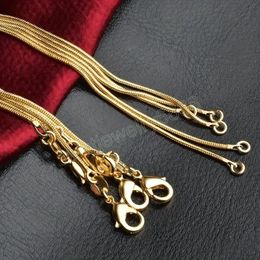 Chains Stainless Steel 18K Gold Chain Necklace Women Necklaces Chain size 16 18 20 22 24 26 28 30 inch Jewellery