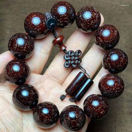 Link Bracelets Lobular Rosewood Is Full Of Old Materials Wooden Beads Unisex Bracelets.