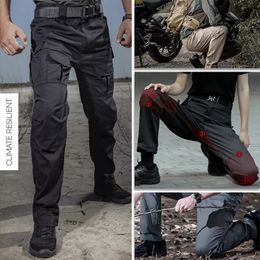 Men's Pants Tactical Waterproof Pants SWAT Combat Army Trousers Many Pockets Waterproof Wear Resistant Casual Cargo Pants Men 230915