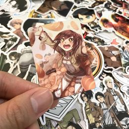 Car sticker 10 50pcs Anime Stickers Attack on Titan Decal for Laptop Phone Case Guitar Car Bike Kids Cool Mixed Graffiti Vinyl Sti1796