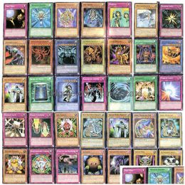 66Pcs English Yuh Cards Yu-Gi-Oh Card Playing Game Yu Gi Ohtrading Battle Carte Dark Magician Collection Kids Christmas Toy G220311 Dr Dh6Cg