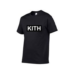 Men's clothing summer men's T-shirt KITH fashion alphabet printing T-shirt cool short-sleeved round neck neck tee men me252M