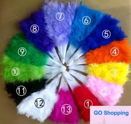 Simple Peacock Feather Hand Fan Dancing Bridal Party Supply Decor Chinese Style Classical Fans Party Favour