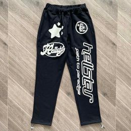 Real Pics Fall Winter Sweatpants Classic Letter-print Casual Pants High Quality Cotton Pants Men's Clothing