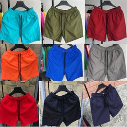 New Brand Summer Men's Casual Shorts Polyester Shorts Solid Color Breathable Elastic Waist Casual Men's Shorts257r