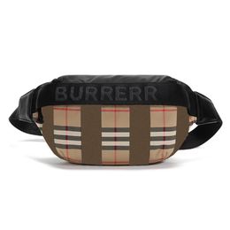 top quality Man TB Striped bum bag Womens bumbag Luxury Waist clutch shoulder Designer canvas chest belt bag travel fashion zipper288v