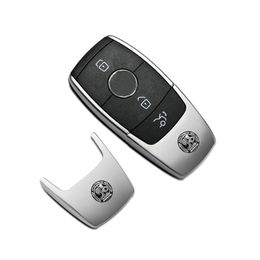 Silver Car Key Cover Metal Auto Shell Case For AMG Mercedes W213 W212 W211 W210 W202 W203 W204 W205 W206 W207 C180 C200 E300336M