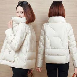 Women's Trench Coats Long Sleeve Zipper Female Outerwear Tops Jacket Solid Thickening Warm Puffer Parkas Oversize Thicken Casual Fashion V56