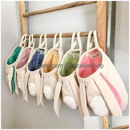 Storage Boxes Bins Practical Hanger Bag With Two Handle Nonwoven Fabric Eco-Friendly Organiser Home Supply 0221 Drop Delivery Garden H Dhuj7