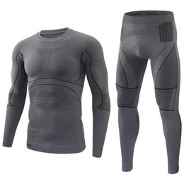 Men's Thermal Underwear Men Fleece Lined Set Motorcycle Skiing Base Layer Winter Warm Long Johns Shirts & Tops Bottom Suit221R