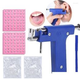 Stud Earrings Professional Ear Piercing Gun Tool Set 98Pcs Studs Steel Nose Navel Body Unit Kit Safety Pierce Dale22 Drop Delivery Jew Dhso2