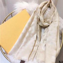 Designer silk Scarf Fashion womens 4 Seasons Pashmina Classic scarve printed alphabet luxury High quality scarves autumn winter st274R