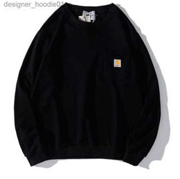 Men's Hoodies Sweatshirts designer Men's Hoodies cool Sweatshirts Kahart Carhart sweater classic pocket woven label thin jacket Loose design58ess L230915