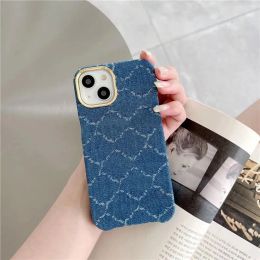 Designers Phone Cases for iphone 14 Pro Max Fashion Canvas 12 13promax Phone Case Womens Luxury Gold Frame phonecase Protective Cover g-5